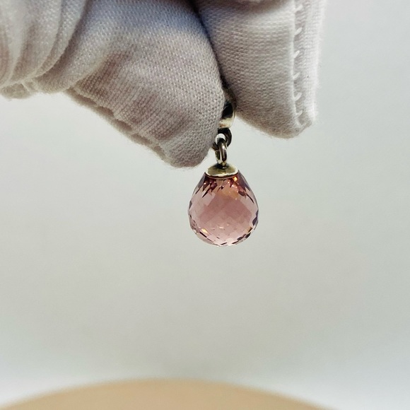 EUC Pandora 791602CPE Sterling Silver Purple Fascinating Beauty Dangle Charm - Picture 4 of 9